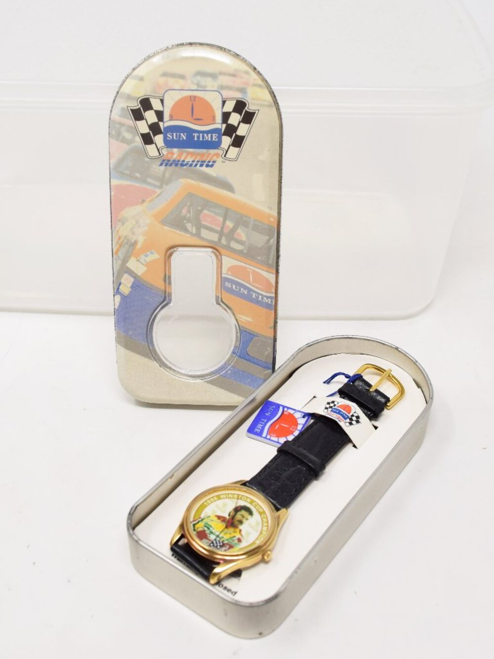Terry Labonte Sun Time Racing 1996 Winston Cup Champion Watch Vintage w Tin Box